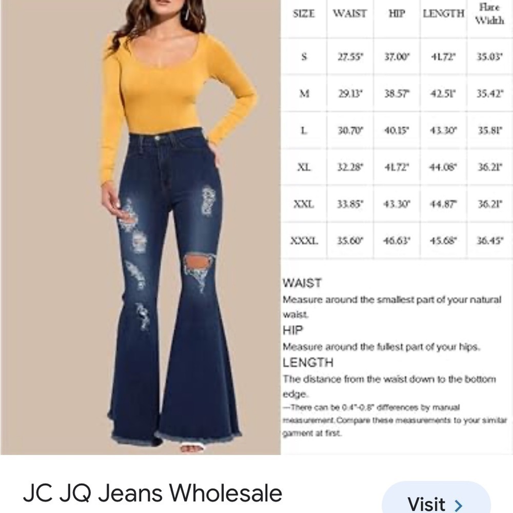 JC & JQ Funky Flare Jeans, Love the Feel & Stretch, Excellent Condition, M